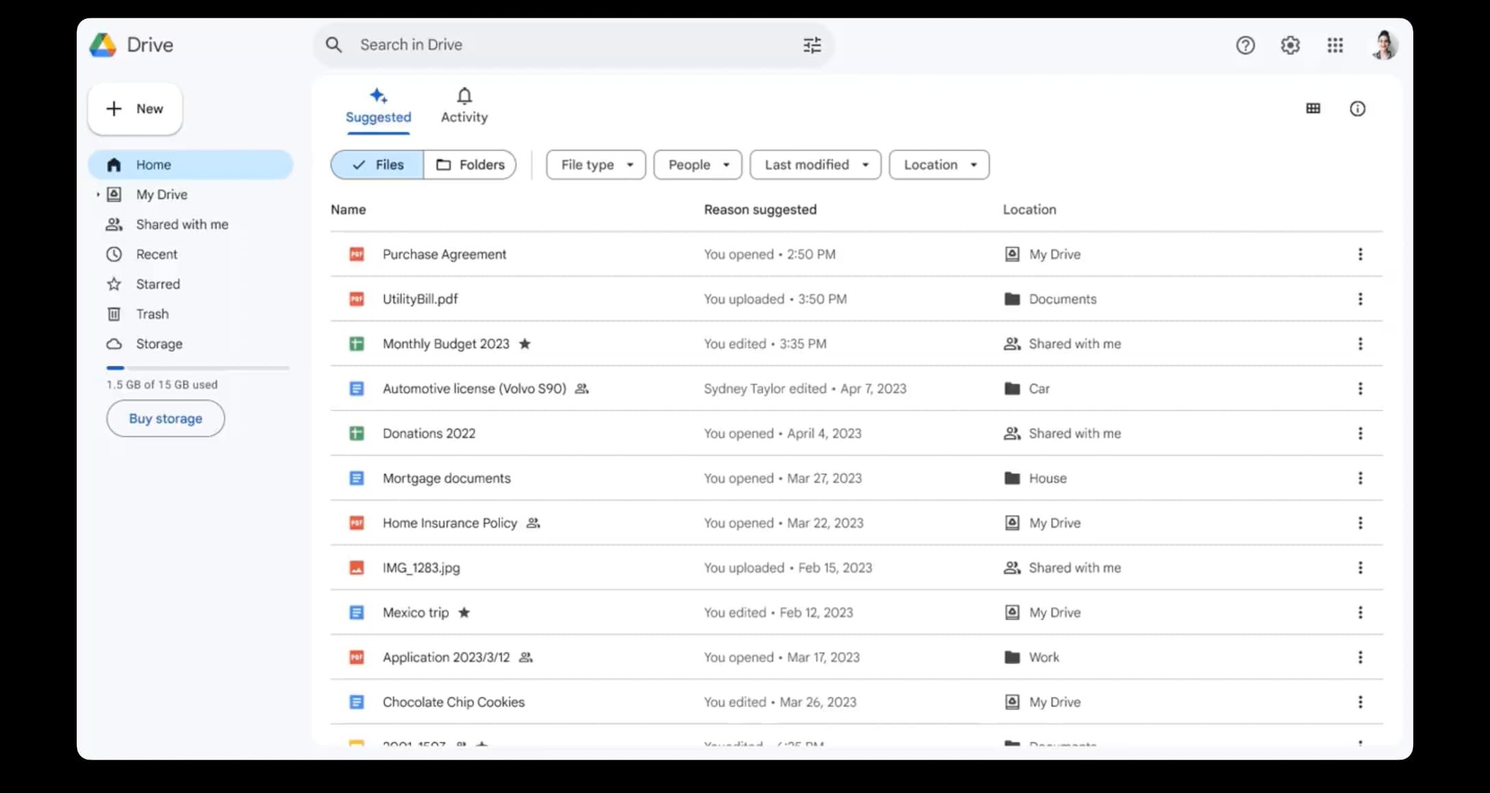 Google Workspace Updates PT: Nova página inicial no app Google Drive em  dispositivos móveis