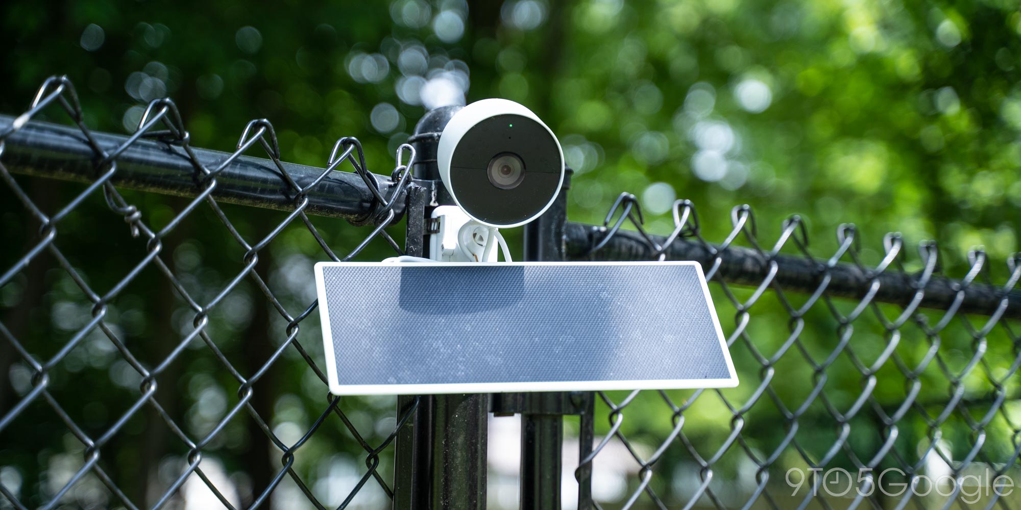 Nest solar store powered security camera