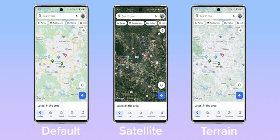 How to use each of the many layers in Google Maps