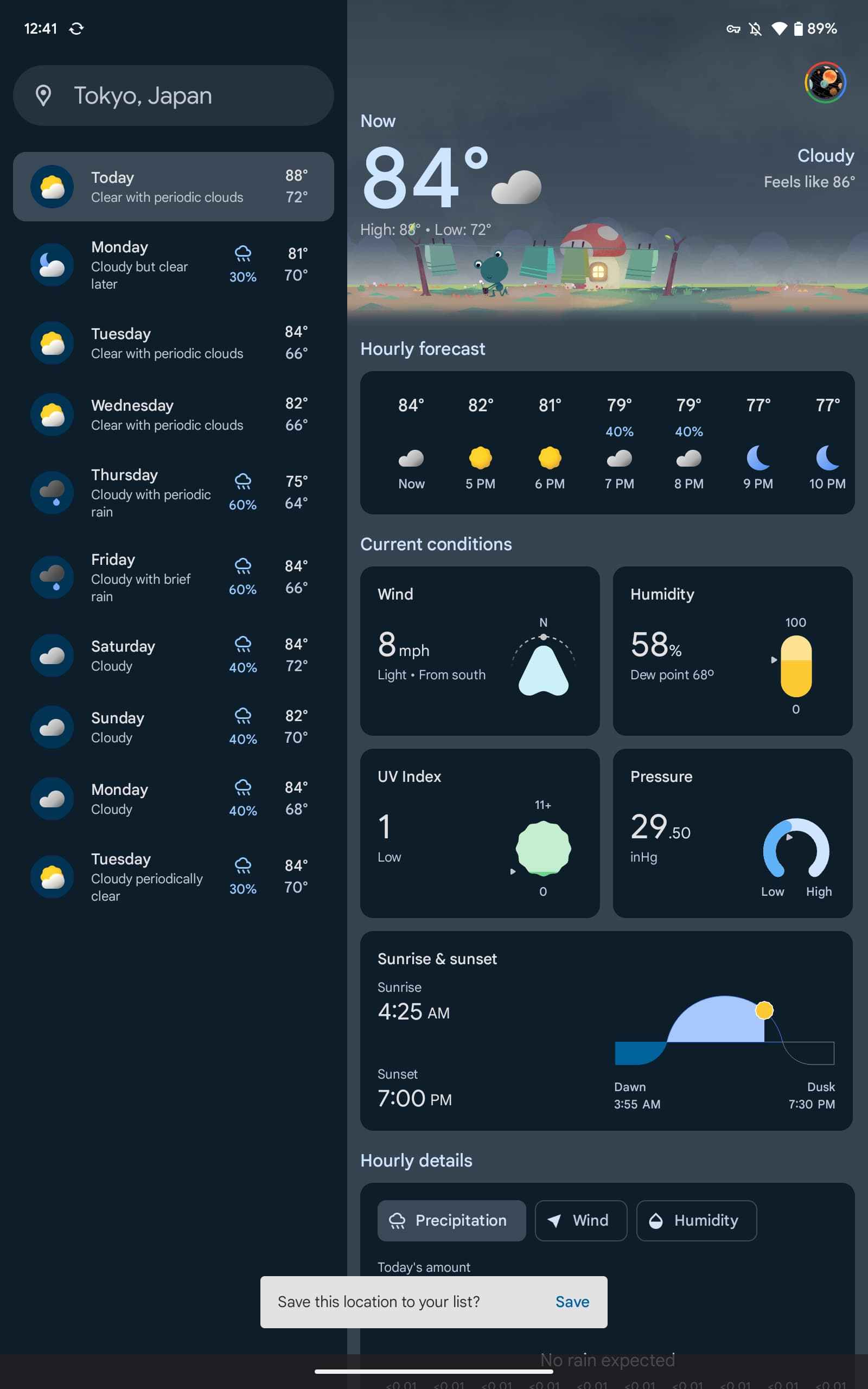 Google Weather Material You redesign debuts on Pixel Tablet