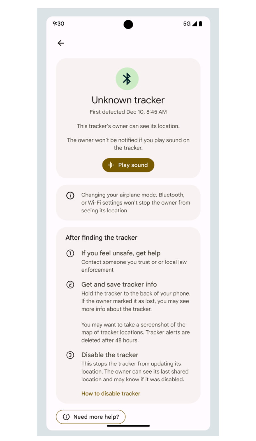 Android rolling out unknown tracker alerts to find AirTags