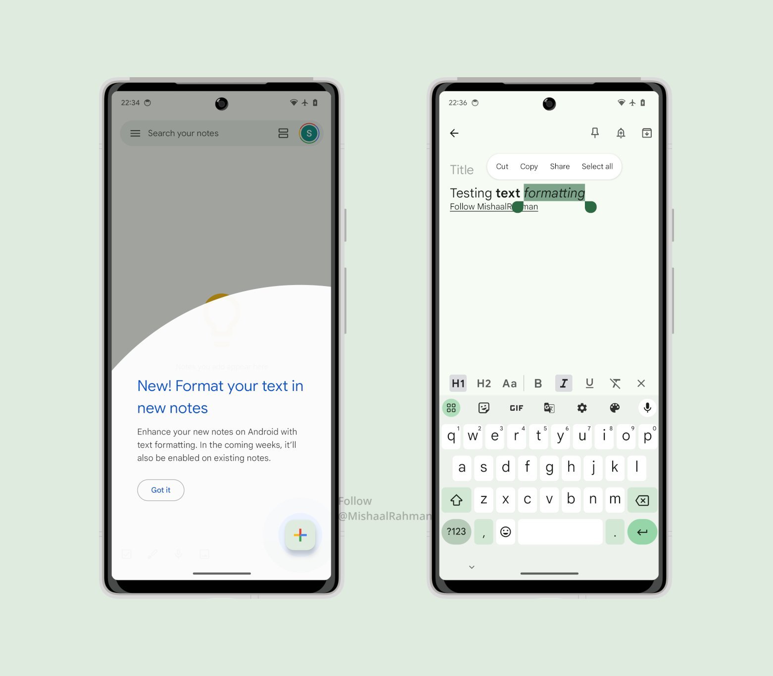 Google Keep rolls out text formatting on Android [U: Old notes]