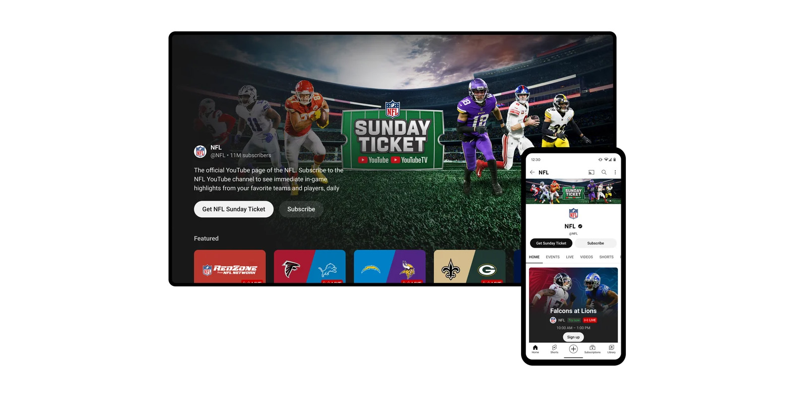 nfl sunday ticket youtube tv