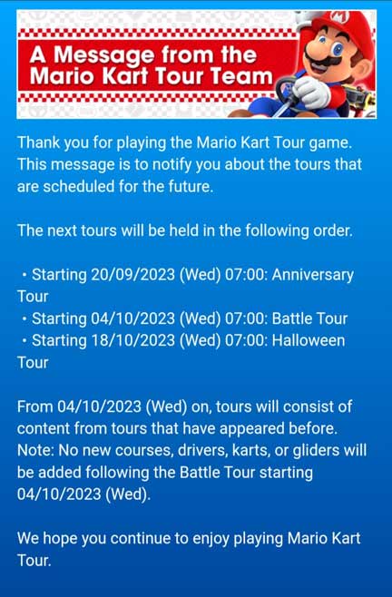 visite de Mario Kart