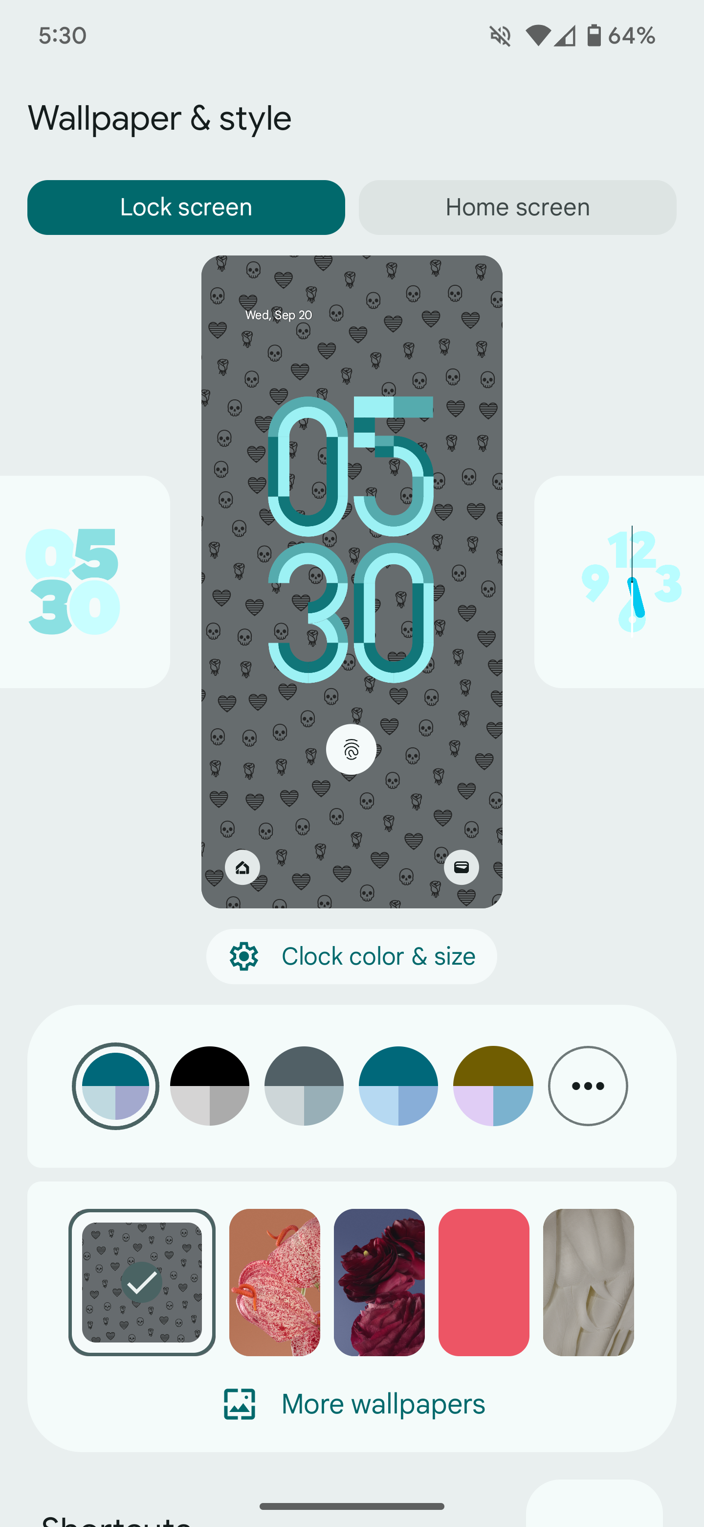 Android 14 QPR1 Beta 1 adds new 'Metro' lockscreen clock