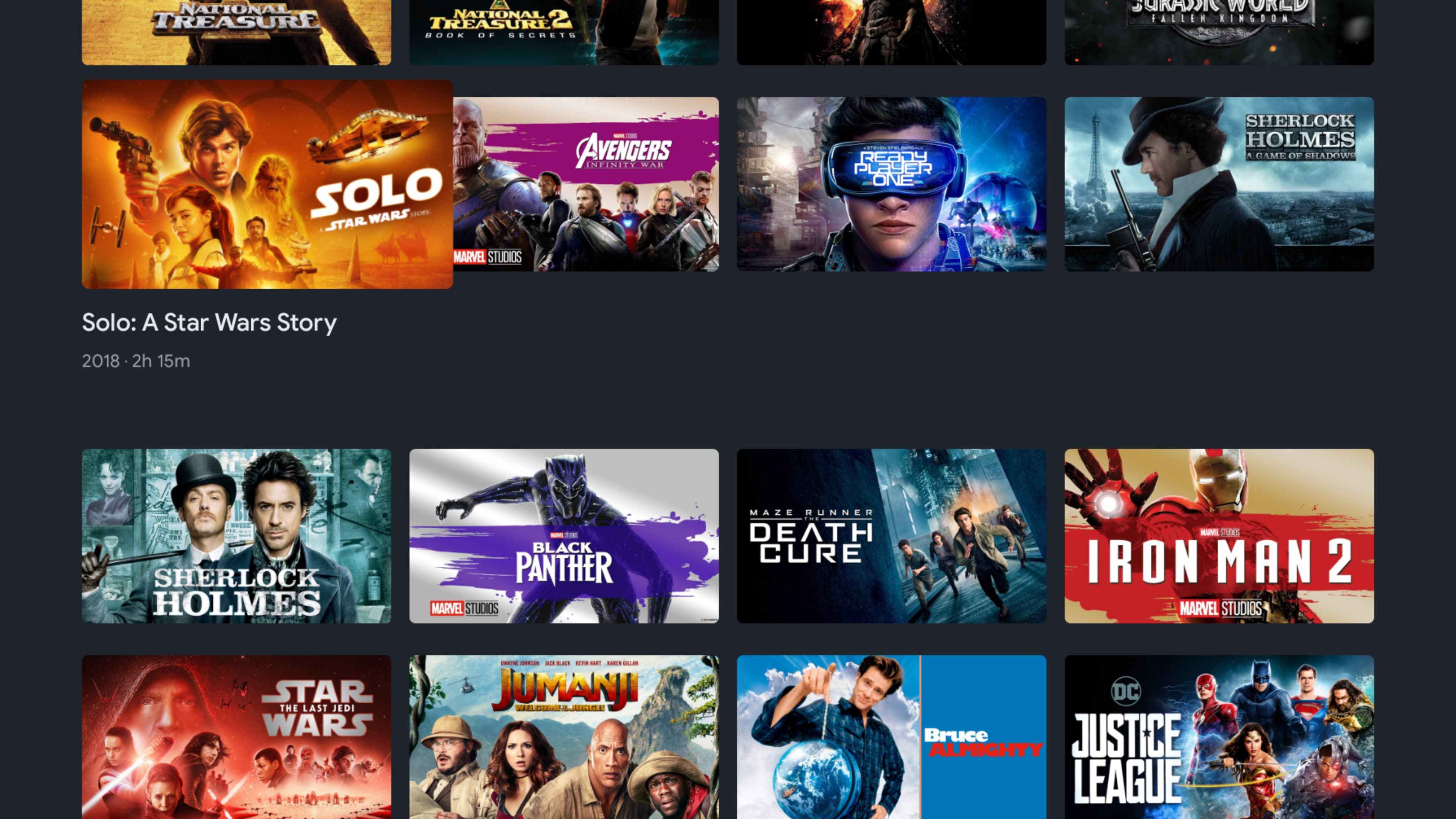 Android TV fixes Google TV's awful movie library