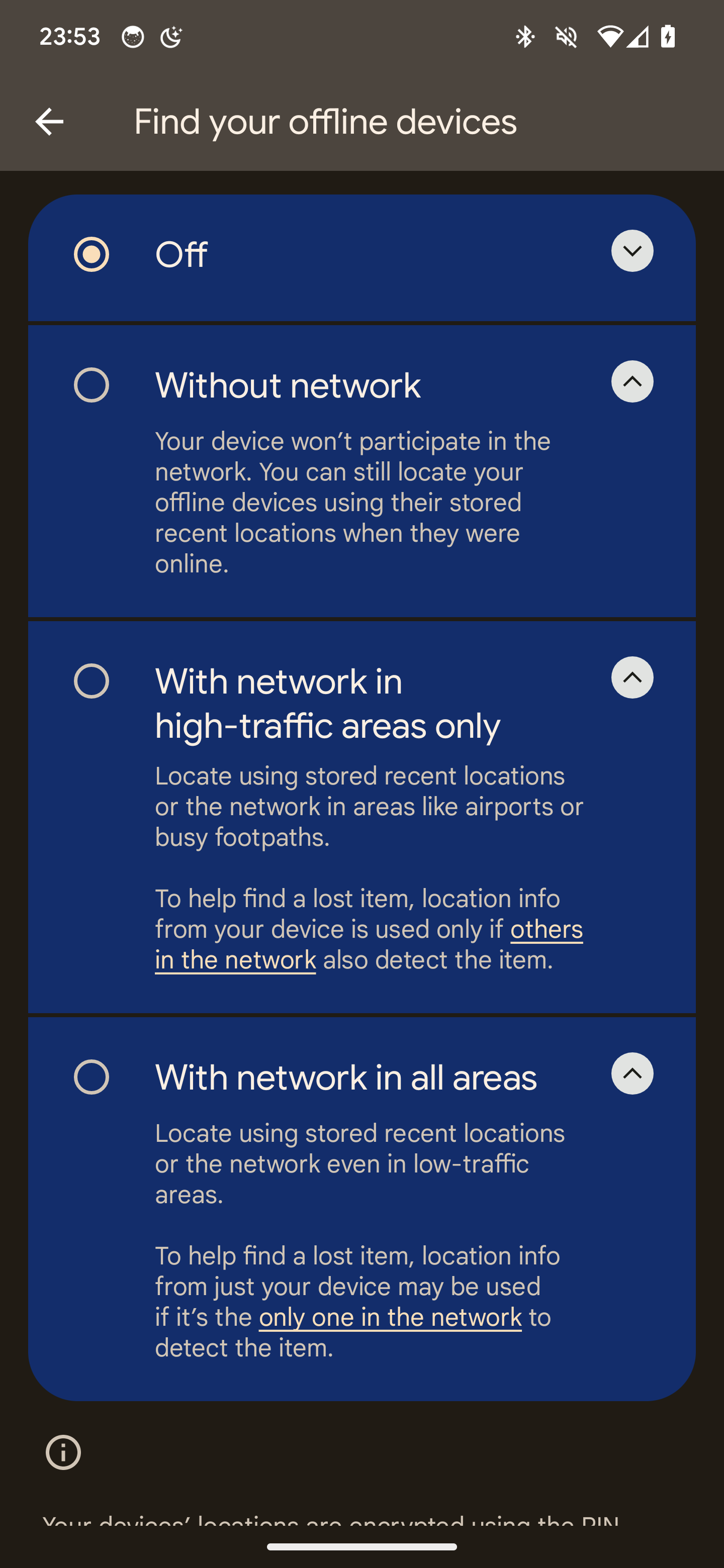 Google Find My Device network readies location privacy settings