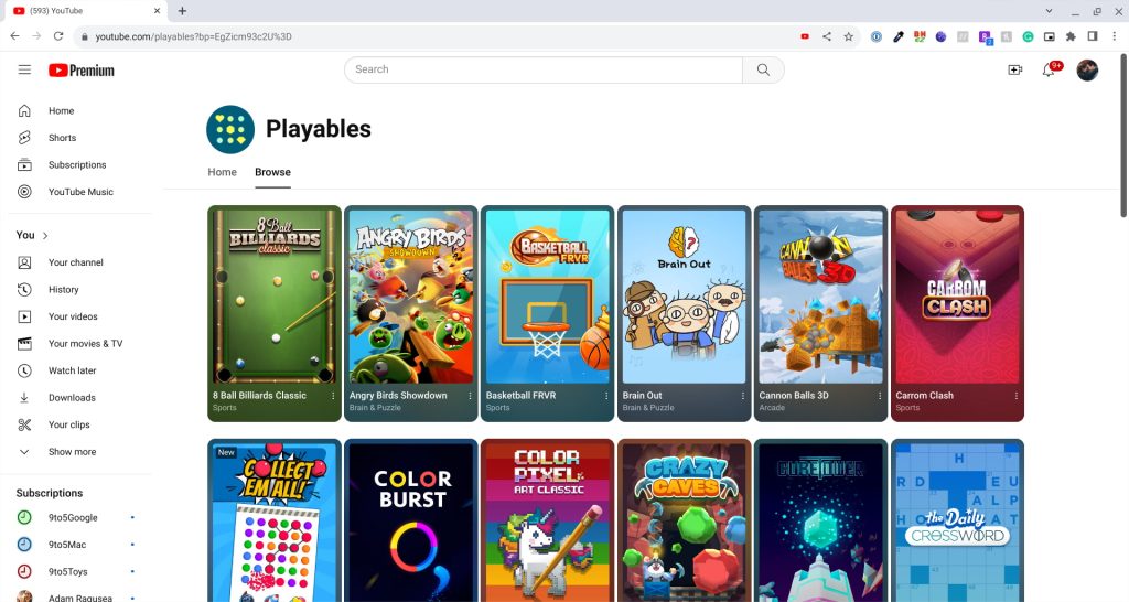 tests new gaming feature 'Playables