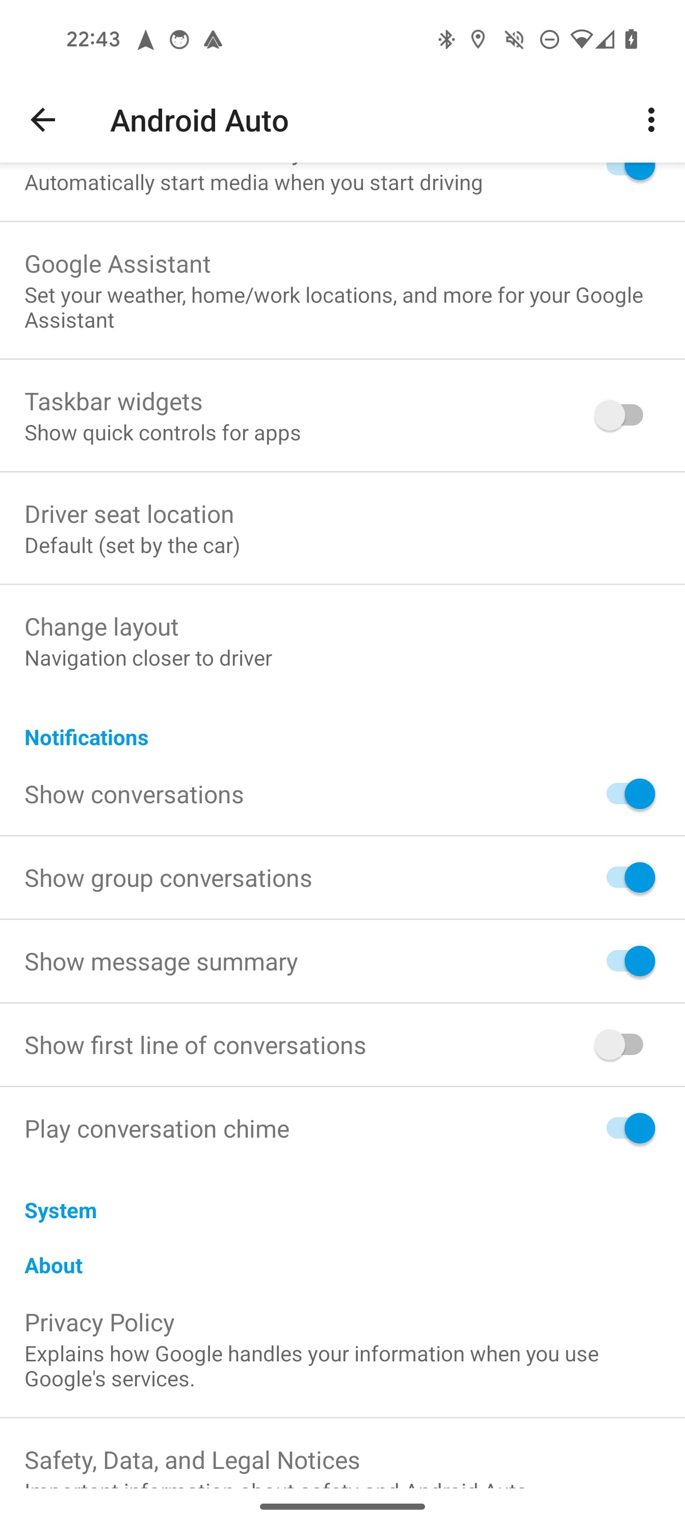 Android Auto summarize messages