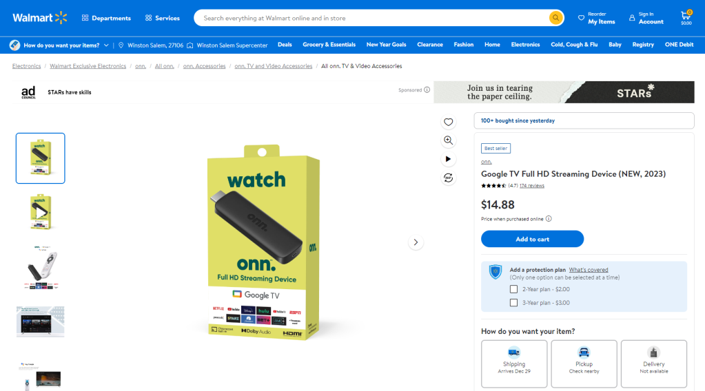 Walmart Releases New $15 Onn Google TV Streaming Stick 💥 