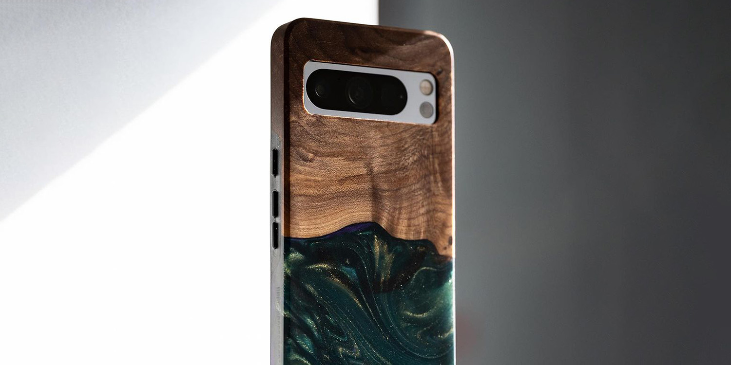 pixel 8 pro wood case carved