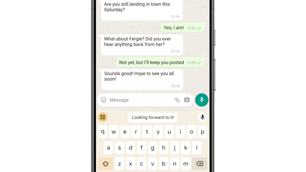 Gboard Smart Reply with Gemini Nano supports two more apps