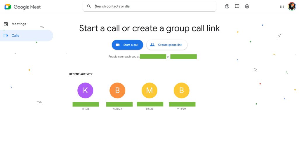 MAKE MEET CALLS WITH GOOGLE MEET visual data 2