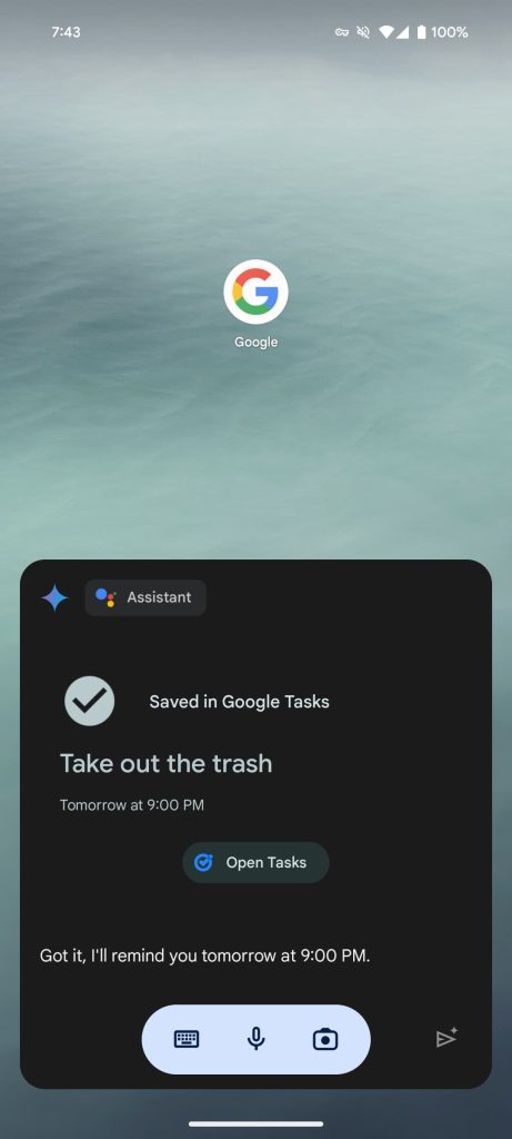 CAPTURE YOUR TASKS REMINDERS WITH GEMINI APPS visual data 2