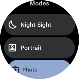 Pixel Watch Camera modes
