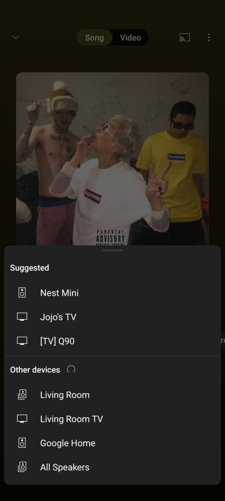YouTube Music testing Cast sheet redesign on Android