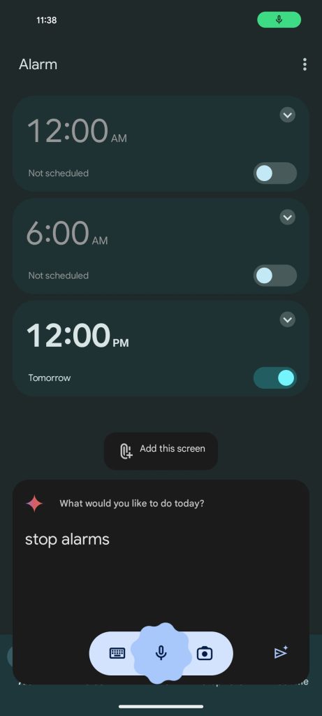 Assistant 'stop' command deletes all Google Clock alarms