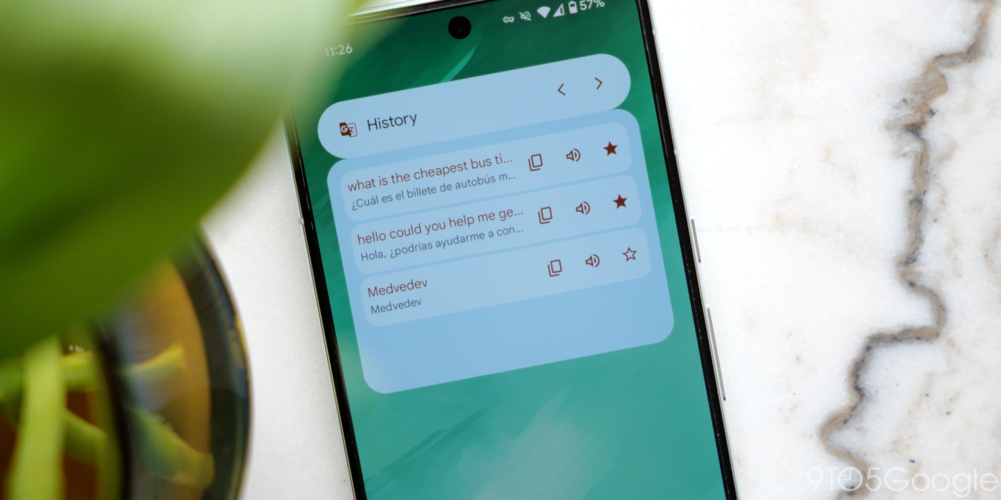 Google Translate представляет новые виджеты для домашнего экрана на Android