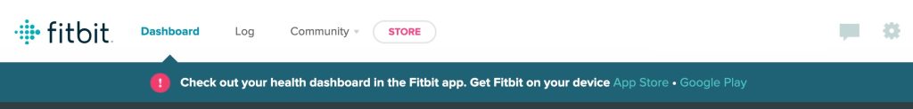 Fitbit Dashboard web