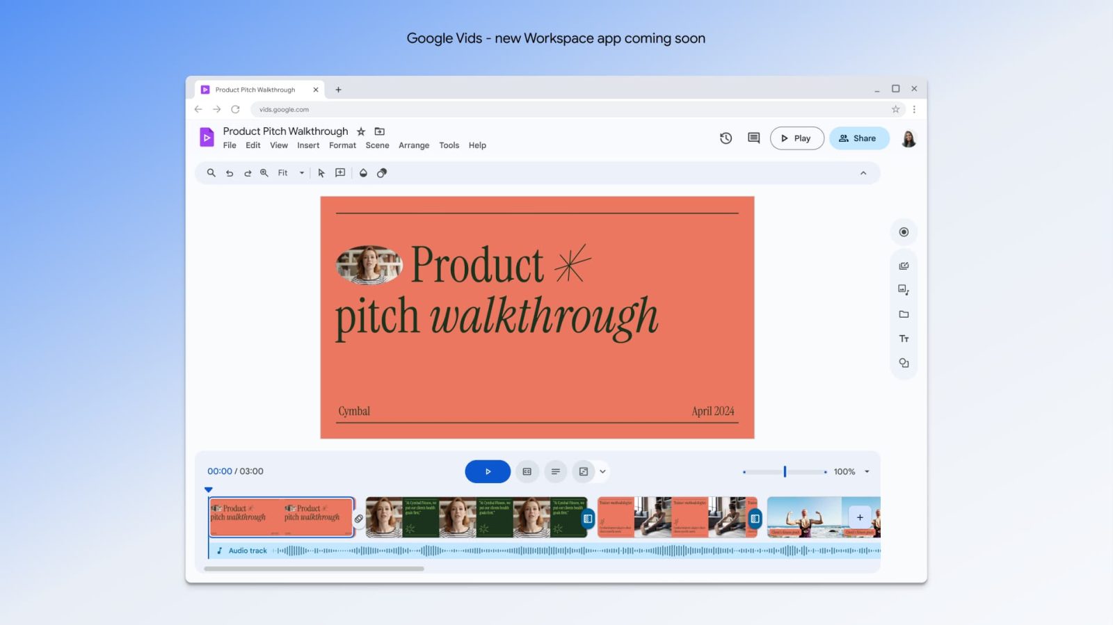 Google Vids is a &#8216;new AI-powered video creation app&#8217; for Workspace