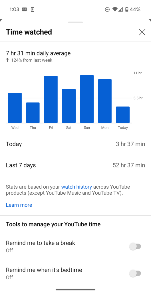 watch youtube stats