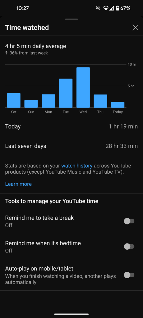 watch youtube stats