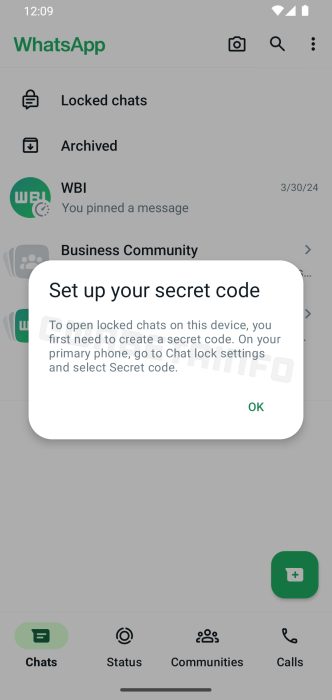 whatsapp chat lock linked devices
