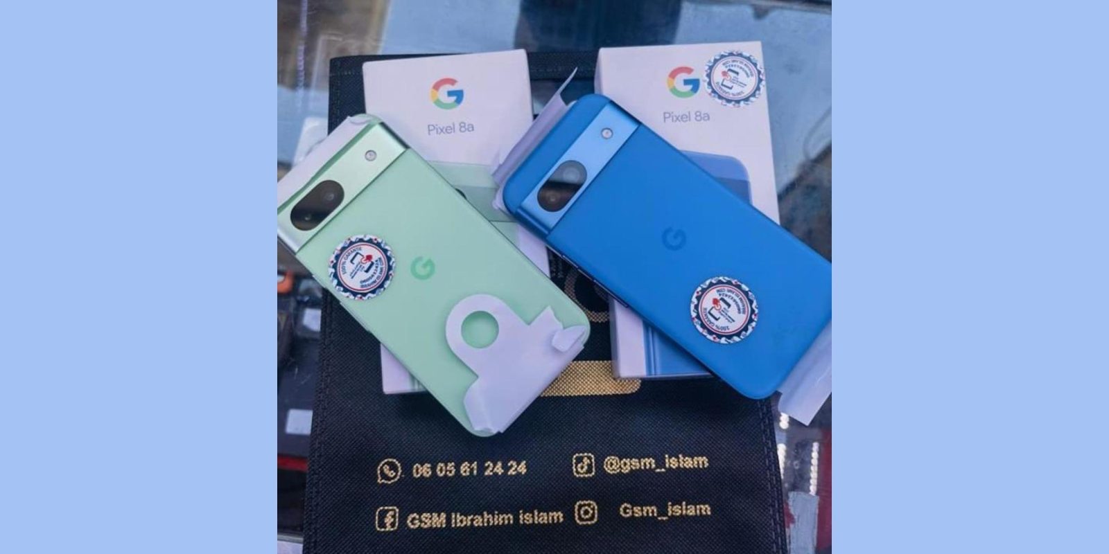Pixel 8a leaks in new real-life image showing off vibrant blue and green colors