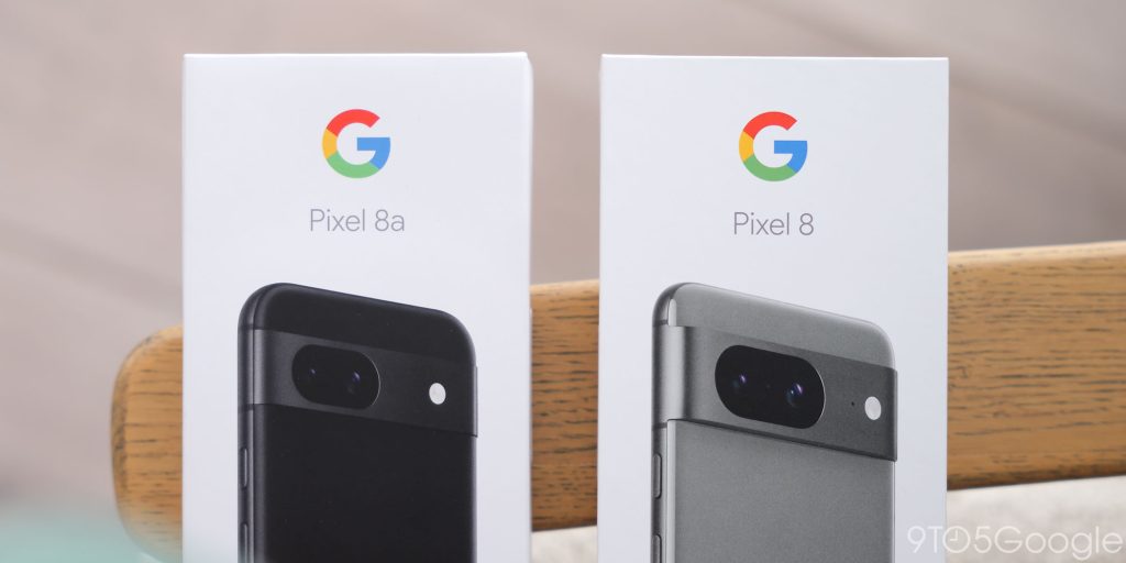 pixel 8a and pixel 8 packaging