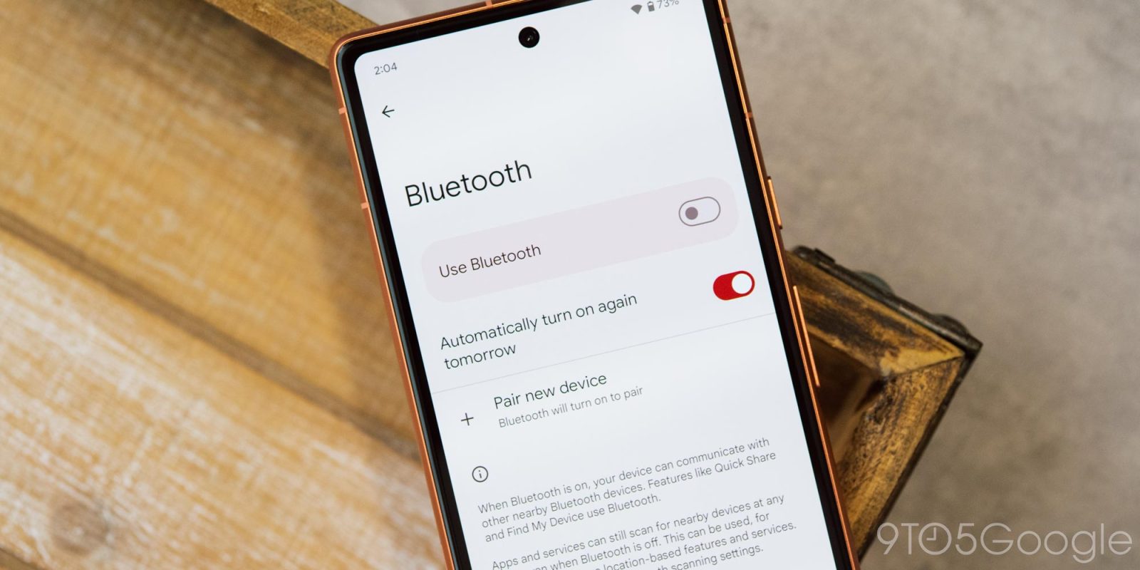 Android 15 Beta 2 will now automatically turn Bluetooth back on ‘tomorrow morning’