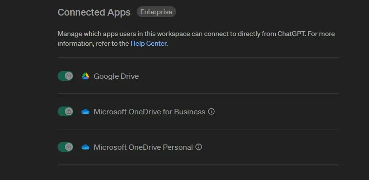 ChatGPT starts adding Google Drive integration for enterprise