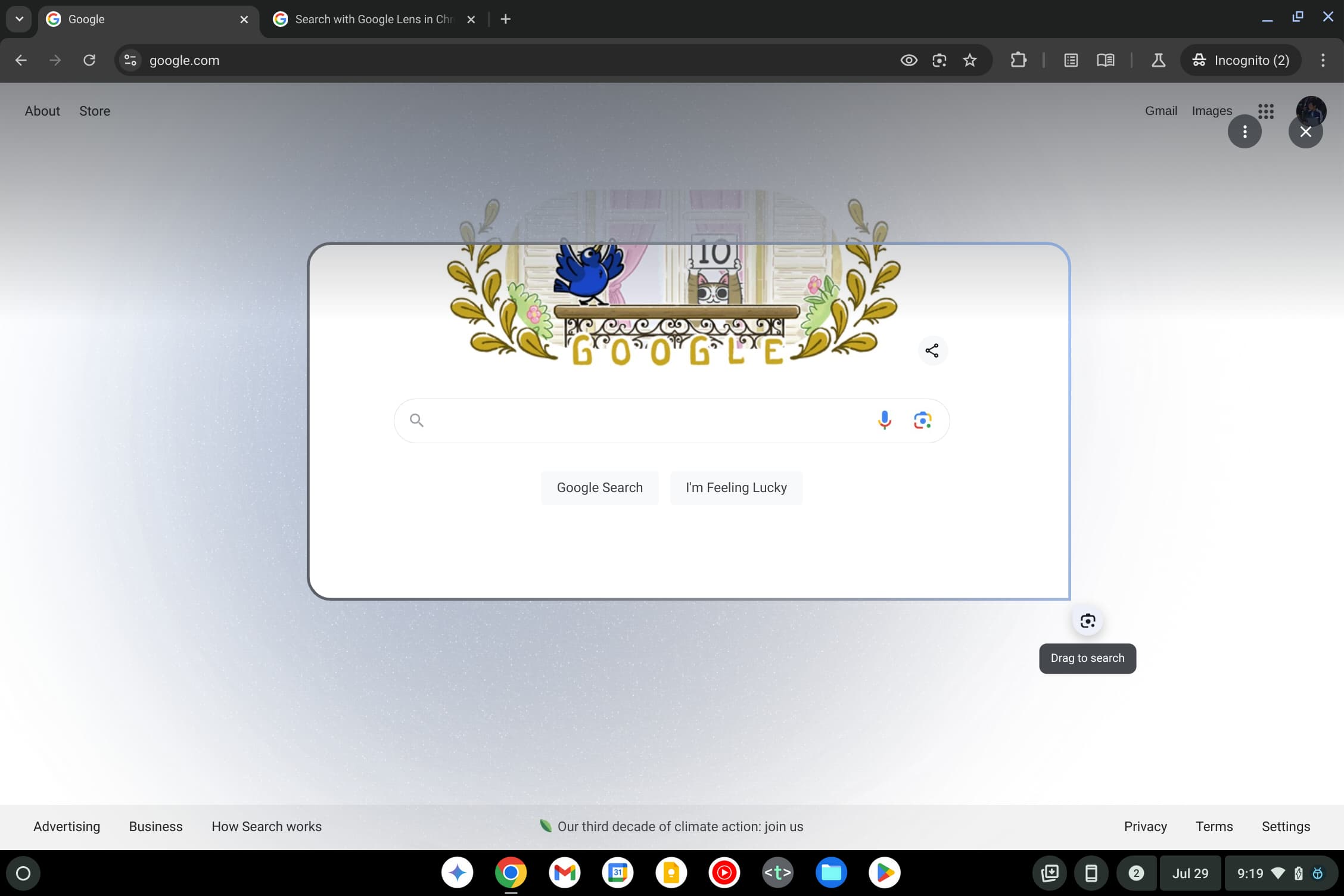 Chrome using AI for conversational browsing history search