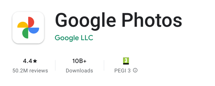 Google Foto mencapai 10 miliar unduhan di Play Store