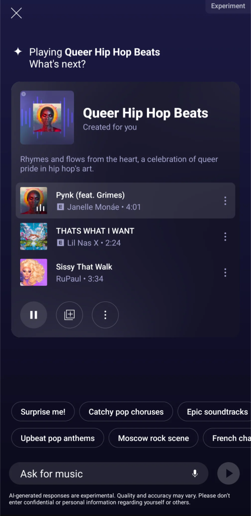 YouTube Music AI Radio