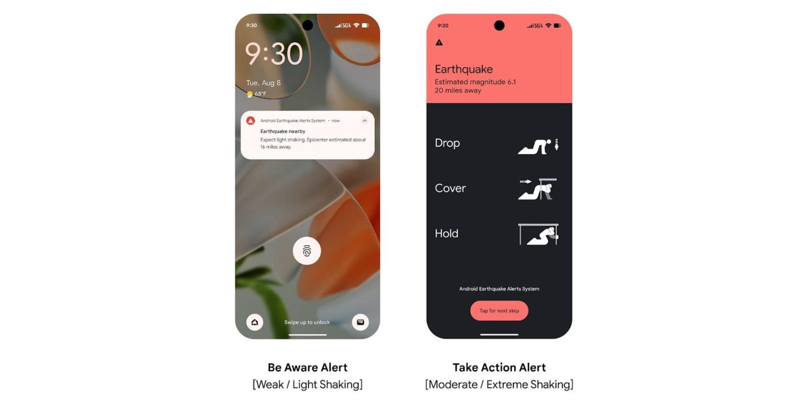 Android Earthquake Alerts US