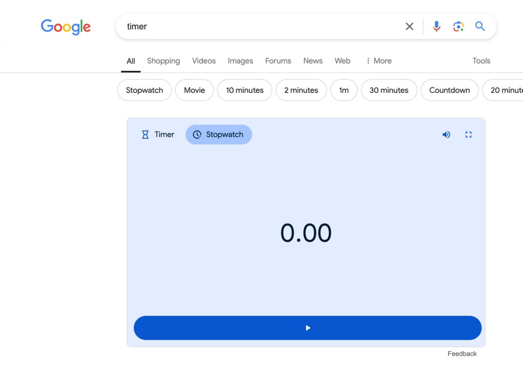 STOPWATCH TIMER CLOCK GOOGLE FREE visual data 8