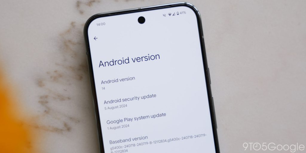 Pixel 9 Pro XL android version