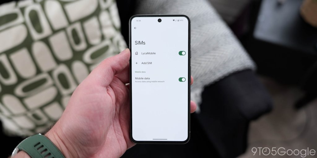 Android 15 sim page