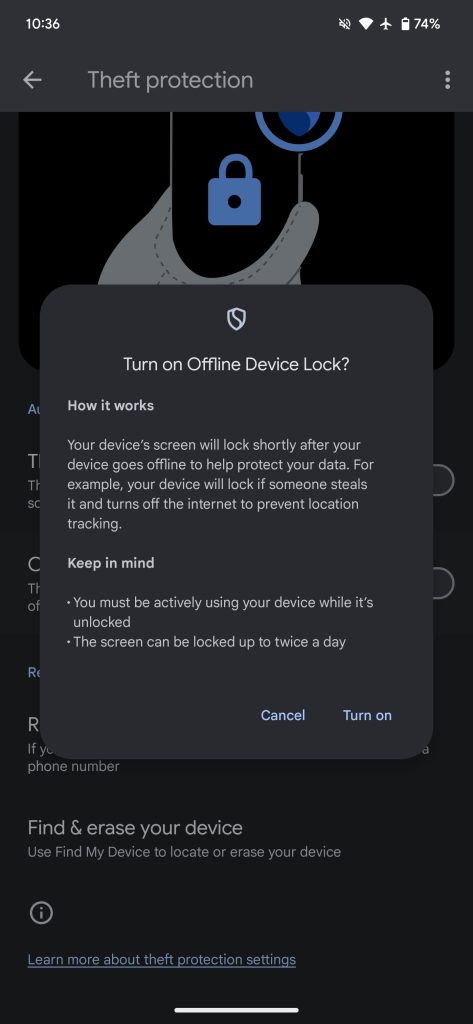 Google starts rolling out Android Theft protection features