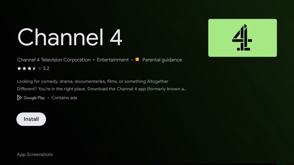 channel 4 android tv app