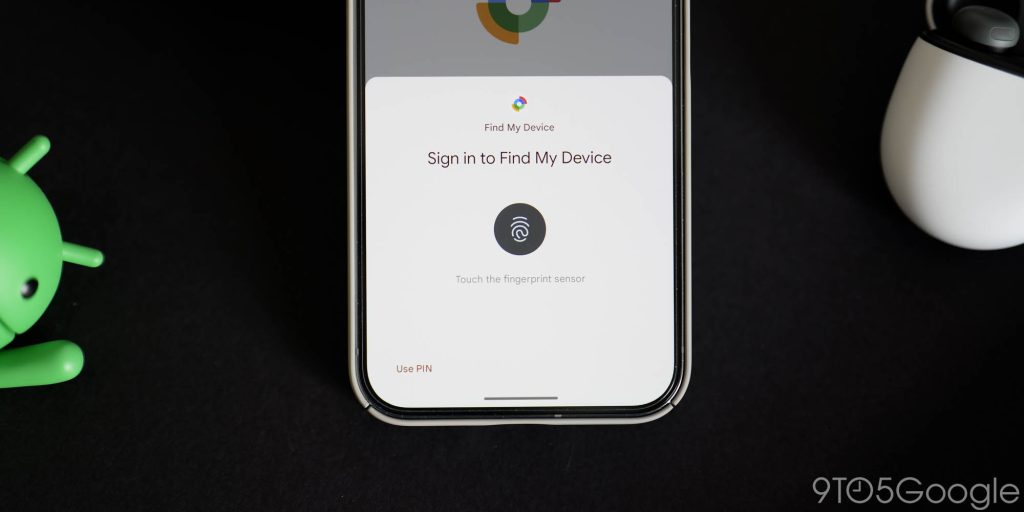 Find your device's biometric login