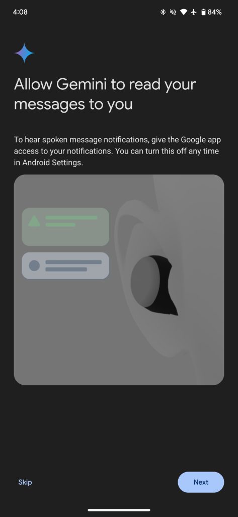 Gemini for Pixel Buds: Notifications are only for messaging apps