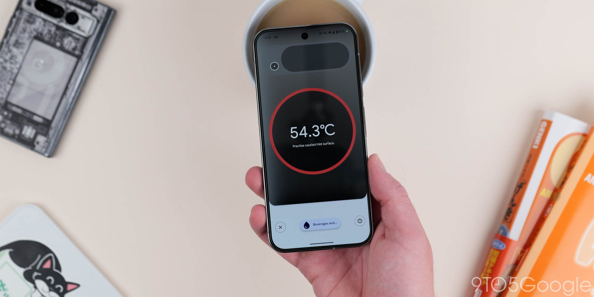 Приложение Pixel Thermometer получает новый градиентный значок напоследок