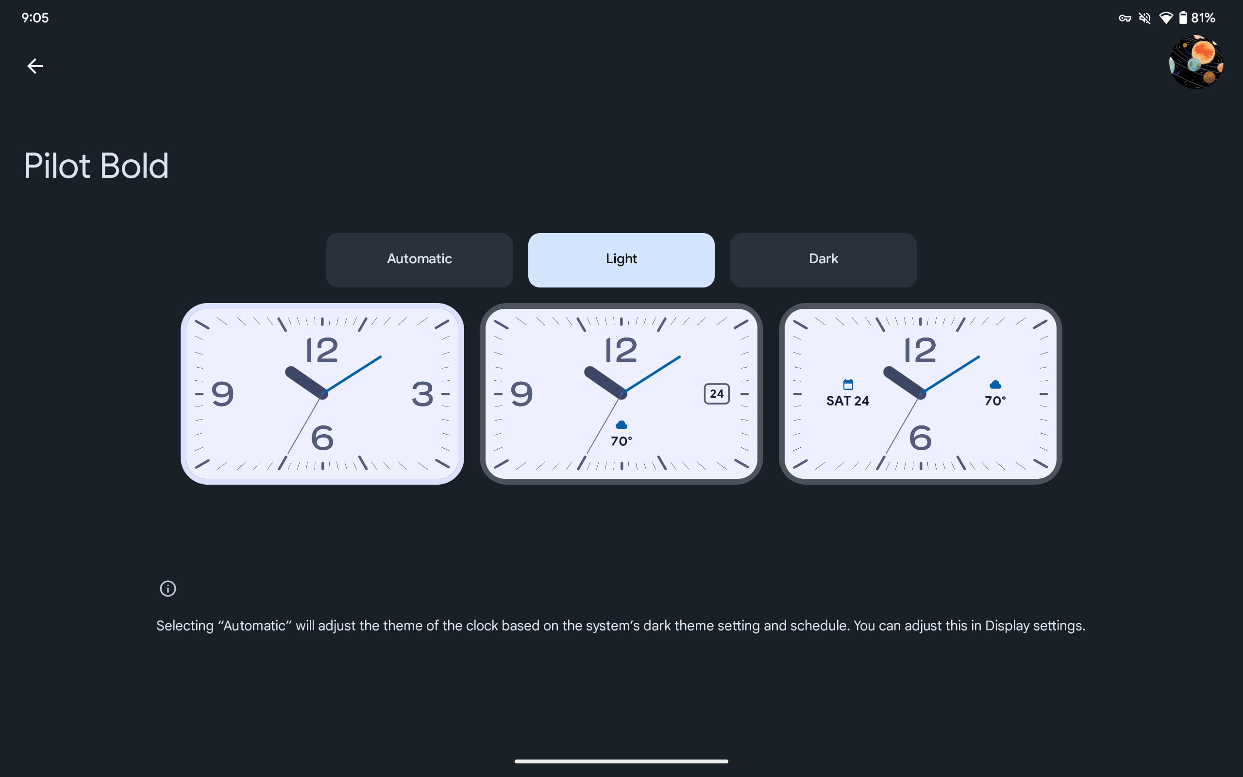 new Pixel Tablet clocks