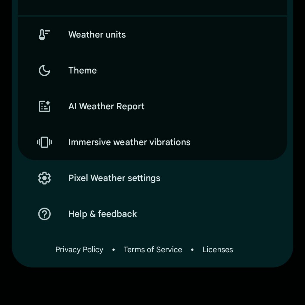 Pixel Weather rolls out Pollen count and 'Immersive' vibrations