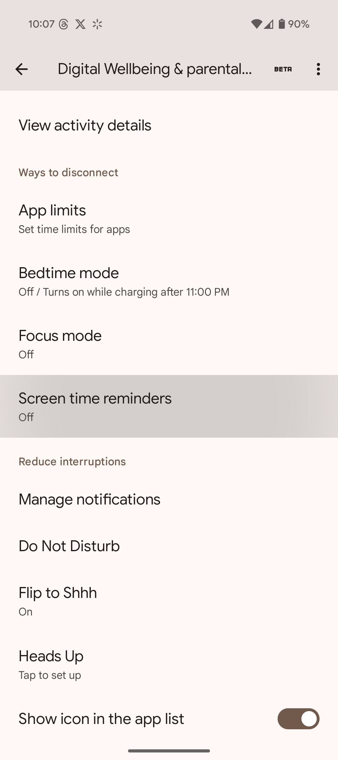 Google adds Screen time reminders to Pixel and Android phones