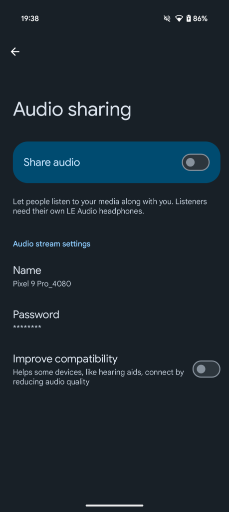 audio sharing android