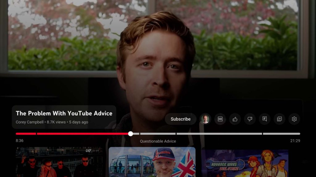 youtube subscribe button player ui