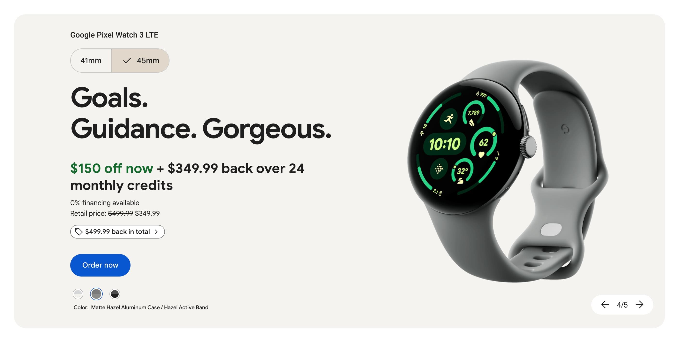 Pixel Watch 3 LTE is basically free with Google Fi deal
