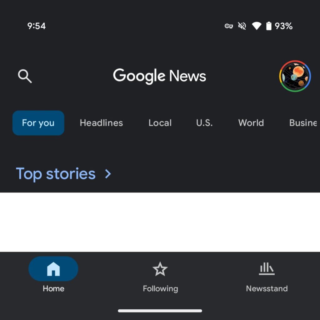 Google News redesign simplifies the bottom bar on Android